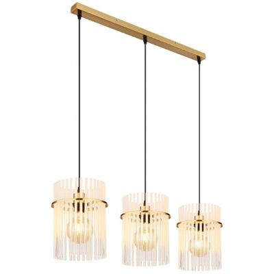 GLOBO lighting GLOBO 15698-3HM GORLEY závesné svietidlo 3xE27 zlatá, biela GLOBO lighting GLOBO 15698-3HM GORLEY závesné svietidlo 3xE27 zlatá, biela