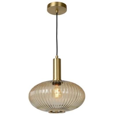 LUCIDE 45386/30/62 MALOTO závesné svietidlo Ø 30cm E27/40W jantárová/zlatá LUCIDE 45386/30/62 MALOTO závesné svietidlo Ø 30cm E27/40W jantárová/zlatá
