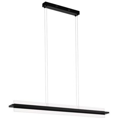 Eglo 98495 SPADAFORA Závesné svietidlo LED 18W 3000K čierna/číra, biela Eglo 98495 SPADAFORA Závesné svietidlo LED 18W 3000K čierna/číra, biela