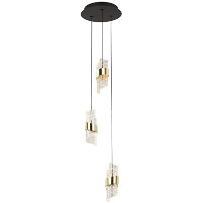 LED závesné svietidlo 1700 lm 3000K zlatá ITALUX Tonga PND-26374-3-23W-3K-BK-GD LED závesné svietidlo 1700 lm 3000K zlatá ITALUX Tonga PND-26374-3-23W-3K-BK-GD