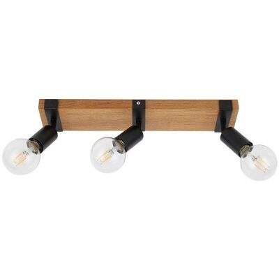 ITALUX SPL-2079-3 Molini stropné bodové svietidlo/spot 3xE27 čierna, drevo ITALUX SPL-2079-3 Molini stropné bodové svietidlo/spot 3xE27 čierna, drevo