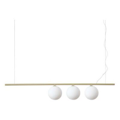 Ideal Lux 282114 PERLINE závesné svietidlo 3xG9 mosadzná, biela Ideal Lux 282114 PERLINE závesné svietidlo 3xG9 mosadzná, biela