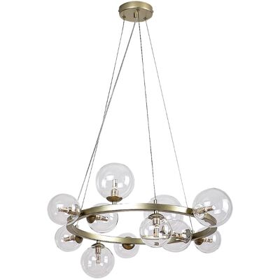 RABALUX 71300 Aslov závesné svietidlo D710mm 11xG9 zlatá, priehľadná RABALUX 71300 Aslov závesné svietidlo D710mm 11xG9 zlatá, priehľadná