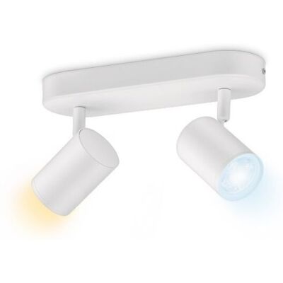 Philips WiZ Tunable white 8719514551770 IMAGEO bodové svietidlo 2xGU10 10W/700lm 2700-6500K biela stmievateľné Philips WiZ Tunable white 8719514551770 IMAGEO bodové svietidlo 2xGU10 10W/700lm 2700-6500K biela stmievateľné