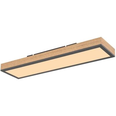 GLOBO lighting GLOBO 416080WD DORO stropné svietidlo LED 600x150mm 18W/1000lm 3000K imitácia dreva, grafit, opál GLOBO lighting GLOBO 416080WD DORO stropné svietidlo LED 600x150mm 18W/1000lm 3000K imitácia dreva, grafit, opál