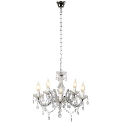 LUCIDE 78351/05/60 ARABESQUE luster 5xE14/40W Clear LUCIDE 78351/05/60 ARABESQUE luster 5xE14/40W Clear
