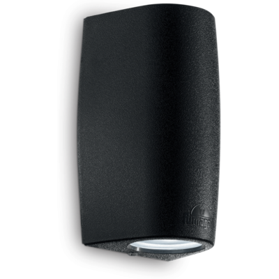 Exteriérové nástenné svietidlo Ideal lux 147819 KEOPE AP2 SMALL NERO 2xGU10 6W 4000K čierna IP55 Exteriérové nástenné svietidlo Ideal lux 147819 KEOPE AP2 SMALL NERO 2xGU10 6W 4000K čierna IP55