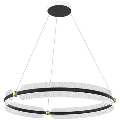 LED závesné svietidlo 3600 lm 3000K čierna ITALUX Faris PND-62738-53W-3K-BK-GD LED závesné svietidlo 3600 lm 3000K čierna ITALUX Faris PND-62738-53W-3K-BK-GD