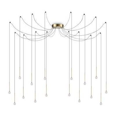 Ideal Lux 284019 LUCCIOLA závesné svietidlo LED 16W 1500/910lm 3000K mosadzná Ideal Lux 284019 LUCCIOLA závesné svietidlo LED 16W 1500/910lm 3000K mosadzná