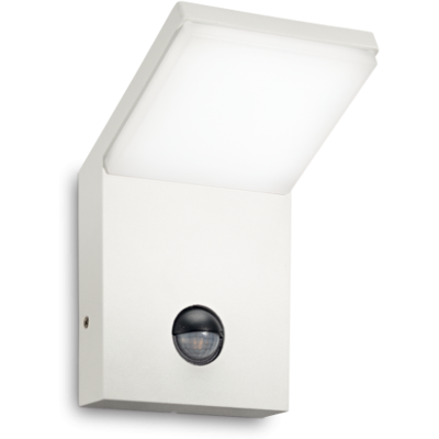 Exteriérové nástenné svietidlo Ideal lux 209852 STYLE AP1 SENSOR BIANCO 1xLED 5W/680lm 4000K biela IP54 Exteriérové nástenné svietidlo Ideal lux 209852 STYLE AP1 SENSOR BIANCO 1xLED 5W/680lm 4000K biela IP54