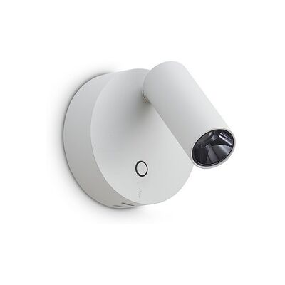 Nástenné svietidlo s vypínačom LED 3000K biela IP20 Ideal Lux ELF 347479 Nástenné svietidlo s vypínačom LED 3000K biela IP20 Ideal Lux ELF 347479