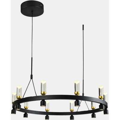 ITALUX PND-83812-20 Almelo závesné svietidlo LED D818mm 49W/2920lm 3000K čierna, zlatá ITALUX PND-83812-20 Almelo závesné svietidlo LED D818mm 49W/2920lm 3000K čierna, zlatá