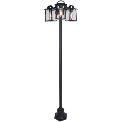 LUTEC 7273606012 KELSEY exteriérový záhradný stĺpik E27 3x40W IP44 matná čierna LUTEC 7273606012 KELSEY exteriérový záhradný stĺpik E27 3x40W IP44 matná čierna
