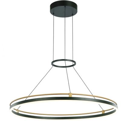 LED závesné svietidlo 1500 lm 3000K čierna ITALUX Merlot PND-54638R-28W-3K-BK-GD LED závesné svietidlo 1500 lm 3000K čierna ITALUX Merlot PND-54638R-28W-3K-BK-GD