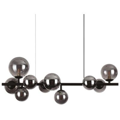 Ideal Lux 271408 PERLAGE závesné svietidlo 10xG9 čierna, dymová Ideal Lux 271408 PERLAGE závesné svietidlo 10xG9 čierna, dymová