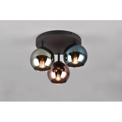 TRIO Reality R61303017 SHELDON stropné svietidlo D330mm 3xE14 čierna, modrá, zelená, medená TRIO Reality R61303017 SHELDON stropné svietidlo D330mm 3xE14 čierna, modrá, zelená, medená