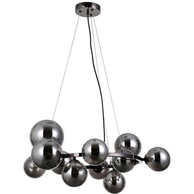 ITALUX PND-406007-11A-BL Canello závesné svietidlo 11xG9 D700mm čierna, dymová ITALUX PND-406007-11A-BL Canello závesné svietidlo 11xG9 D700mm čierna, dymová