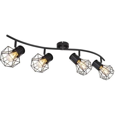 GLOBO lighting GLOBO 54017-4 PRISKA stropné bodové svietidlo/spot 4xE27 čierna GLOBO lighting GLOBO 54017-4 PRISKA stropné bodové svietidlo/spot 4xE27 čierna