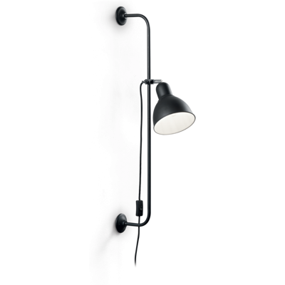 Nástenné svietidlo Ideal lux 179643 SHOWER AP1 NERO 1xE27 60W čierna Nástenné svietidlo Ideal lux 179643 SHOWER AP1 NERO 1xE27 60W čierna