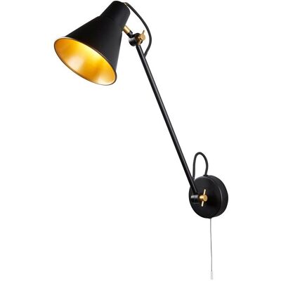 Searchlight 6302BK WALL nástenné svietidlo E27 1x10W Searchlight 6302BK WALL nástenné svietidlo E27 1x10W