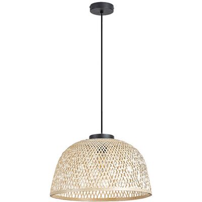 RABALUX 72025 Rattan závesné svietidlo 1xE27 D405mm čierna, prírodná RABALUX 72025 Rattan závesné svietidlo 1xE27 D405mm čierna, prírodná