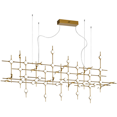 ITALUX MD18001067-55A GD Provenza závesné svietidlo LED 132W/9133lm 3000K zlatá, biela ITALUX MD18001067-55A GD Provenza závesné svietidlo LED 132W/9133lm 3000K zlatá, biela