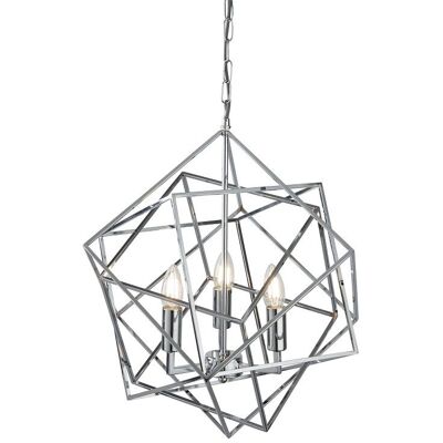 Searchlight 7863-3CC CUBE závesné svietidlo E14 3x7W Searchlight 7863-3CC CUBE závesné svietidlo E14 3x7W