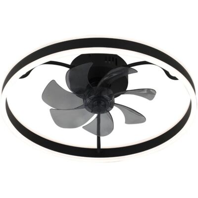 RABALUX 71337 Fanfy stropné svietidlo s ventilátorom D500mm LED 40W/2200lm 3000+4000+6000K čierna, stmievateľné, diaľkový ovládač RABALUX 71337 Fanfy stropné svietidlo s ventilátorom D500mm LED 40W/2200lm 3000+4000+6000K čierna, stmievateľné, diaľkový ovládač