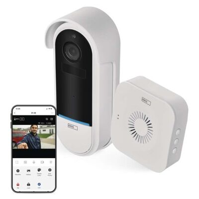 Emos H4032 GoSmart Domový bezdrôtový batériový videozvonček, 3xAA, biela, Wi-Fi Emos H4032 GoSmart Domový bezdrôtový batériový videozvonček, 3xAA, biela, Wi-Fi