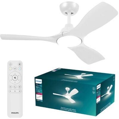 Stropný ventilátor so svetlom LED 3000–6500K biela IP20 PHILIPS Olas 8721103096005 Stropný ventilátor so svetlom LED 3000–6500K biela IP20 PHILIPS Olas 8721103096005