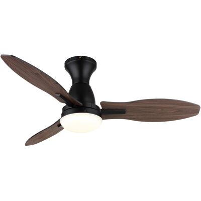 GLOBO lighting GLOBO 03671B GALE stropný ventilátor so svetlom D1070mm LED 22W 2890/2453lm 3000+4500+6000K čierna, imitácia dreva, časovač, diaľkový ovládač GLOBO lighting GLOBO 03671B GALE stropný ventilátor so svetlom D1070mm LED 22W 2890/2453lm 3000+4500+6000K čierna, imitácia dreva, časovač, diaľkový ovládač