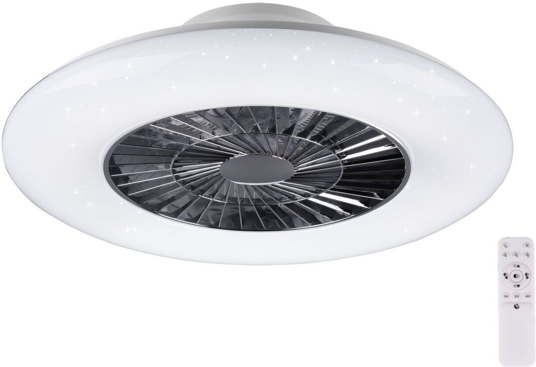 TRIO Reality R62402106 TRIO RL VISBY stropné LED svietidlo s ventilátorom 40W 4000lm 3000-6000K IP20 biela s diaľkovým ovládaním