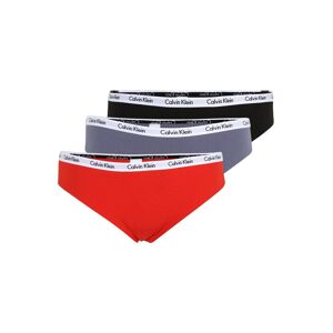 Calvin Klein Underwear Plus Tangá  čierna / biela / ohnivo červená / striebornosivá XL