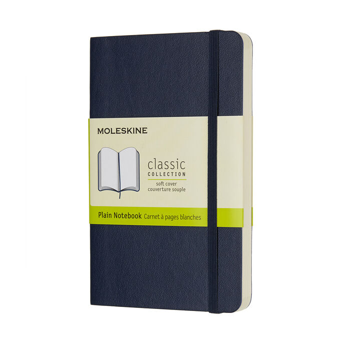 MOLESKINE Zápisník mäkký čistý modrý S (192 strán)