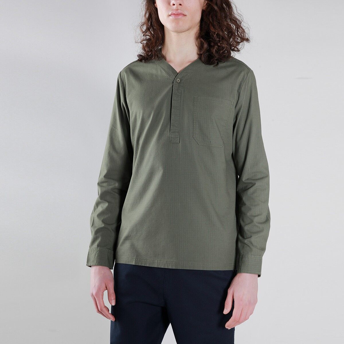 NATIVE YOUTH Khaki košeľa – Sequoia Shirt – L