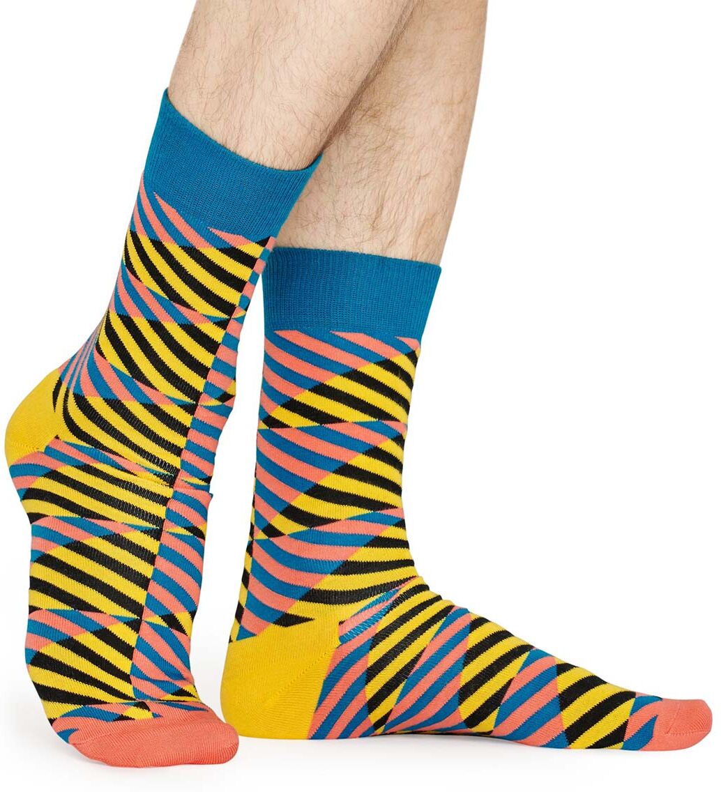 HAPPY SOCKS Farebné pruhované ponožky Diagonal Stripe – 36 - 40