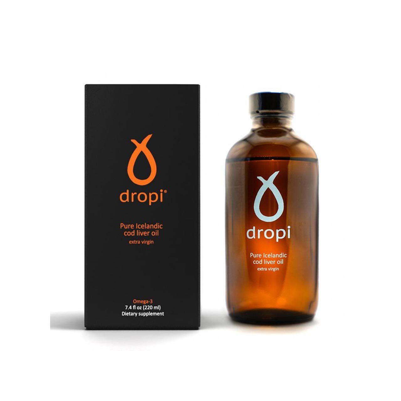DROPI Extra panenský olej z treščej pečene – tekutý, 220ml