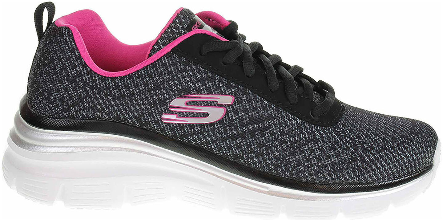 Skechers Fashion Fit - Bold Boundaries black-hot pink 37,5