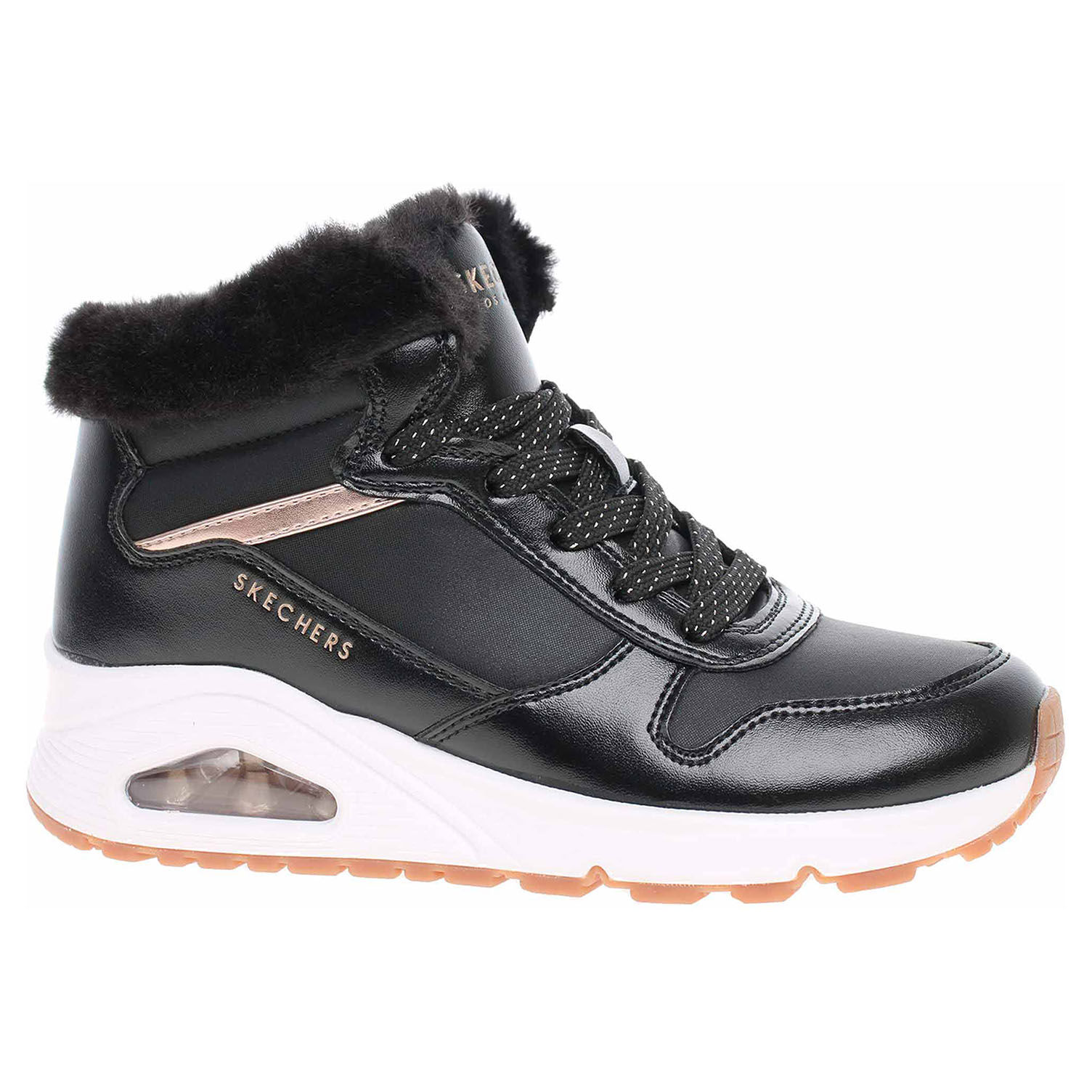 Skechers Uno - Cozy on Air black-rose gold 29