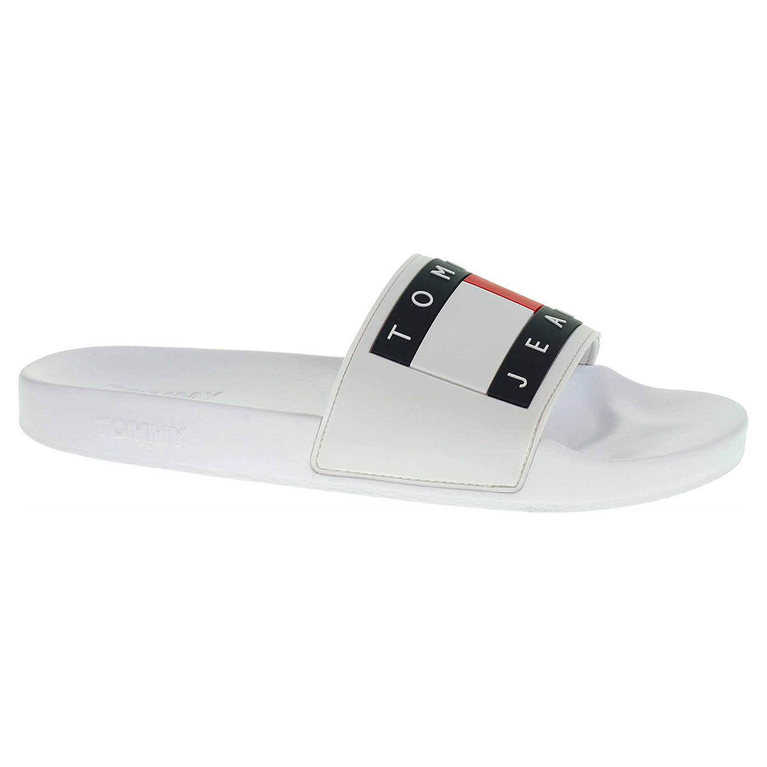 Tommy Hilfiger Pánske plážové papuče Tommy Hilfiger EM0EM00284 100 white 46