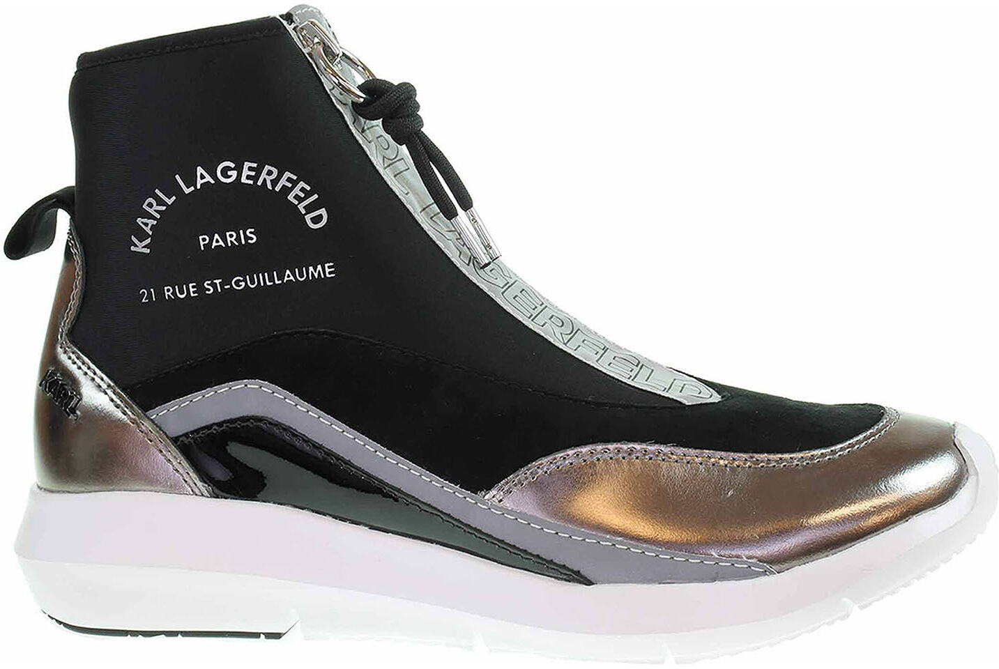 Karl Lagerfeld Dámska členkové topánky Karl Lagerfeld KL61145 40S black lthr 36