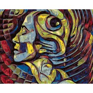Zuty – Maľovanie Podľa Čísel – Abstraktná Žena S Okom, 80 × 100 cm, Plátno + Rám Zuty – Maľovanie Podľa Čísel – Abstraktná Žena S Okom, 80 × 100 cm, Plátno + Rám