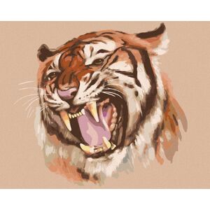 Zuty – Maľovanie podľa čísel – Revúci tiger portrét (D. Rusty Rust), 80 × 100 cm, plátno + rám Zuty – Maľovanie podľa čísel – Revúci tiger portrét (D. Rusty Rust), 80 × 100 cm, plátno + rám