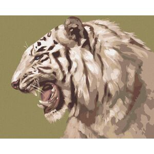 Zuty – Maľovanie podľa čísel – Revúci biely tiger portrét (D. Rusty Rust), 80 × 100 cm, plátno + rám Zuty – Maľovanie podľa čísel – Revúci biely tiger portrét (D. Rusty Rust), 80 × 100 cm, plátno + rám