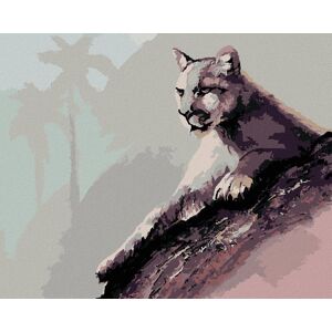 Zuty – Maľovanie podľa čísel – Ležiaca puma (D. Rusty Rust), 80 × 100 cm, plátno + rám Zuty – Maľovanie podľa čísel – Ležiaca puma (D. Rusty Rust), 80 × 100 cm, plátno + rám