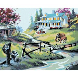 Zuty – Maľovanie podľa čísel – Bohatá a chudobná strana rieky (D. Rusty Rust), 80 × 100 cm, plátno + rám Zuty – Maľovanie podľa čísel – Bohatá a chudobná strana rieky (D. Rusty Rust), 80 × 100 cm, plátno + rám