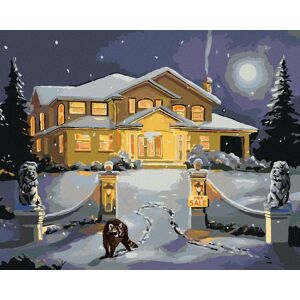 Zuty – Maľovanie Podľa Čísel – Mýval Pred Domom Za Splnu (D. Rusty Rust), 80 × 100 cm, Plátno + Rám Zuty – Maľovanie Podľa Čísel – Mýval Pred Domom Za Splnu (D. Rusty Rust), 80 × 100 cm, Plátno + Rám