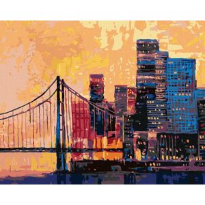 Zuty – Maľovanie Podľa Čísel – Pohľad Na Časť San Francisca, 80 × 100 cm, Plátno + Rám Zuty – Maľovanie Podľa Čísel – Pohľad Na Časť San Francisca, 80 × 100 cm, Plátno + Rám