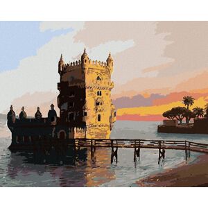 Zuty – Maľovanie Podľa Čísel – Veža V Lisabone, 80 × 100 cm, Plátno + Rám Zuty – Maľovanie Podľa Čísel – Veža V Lisabone, 80 × 100 cm, Plátno + Rám