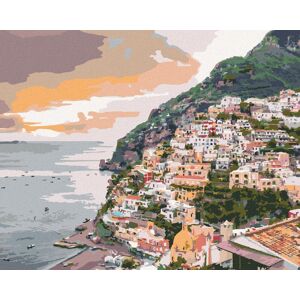 Zuty - Maľovanie podľa čísel - Positano, Taliansko (Ted Davis), 80 × 100 cm, plátno + rám Zuty - Maľovanie podľa čísel - Positano, Taliansko (Ted Davis), 80 × 100 cm, plátno + rám